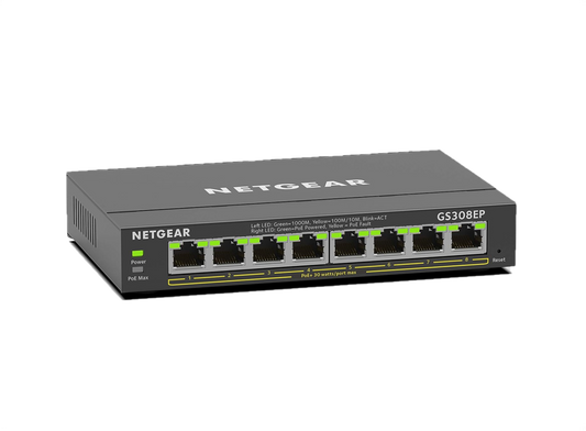 NETGEAR 8 Port PoE Gigabit Ethernet Plus Switch