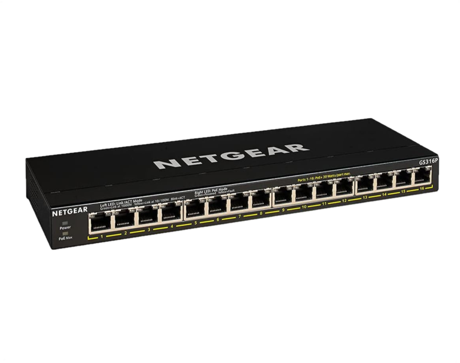 NETGEAR 16-Port Gigabit Ethernet Unmanaged PoE+ Switch