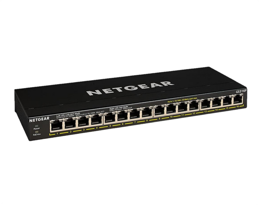 NETGEAR 16-Port Gigabit Ethernet Unmanaged PoE+ Switch