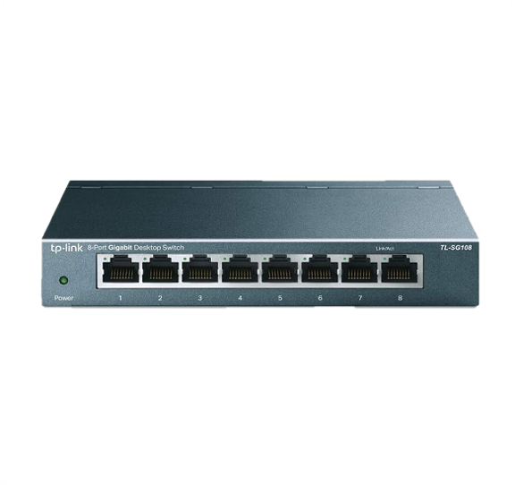 TP-Link TL-SG108 8 Port Gigabit Unmanaged Ethernet Network Switch (Non PoE)