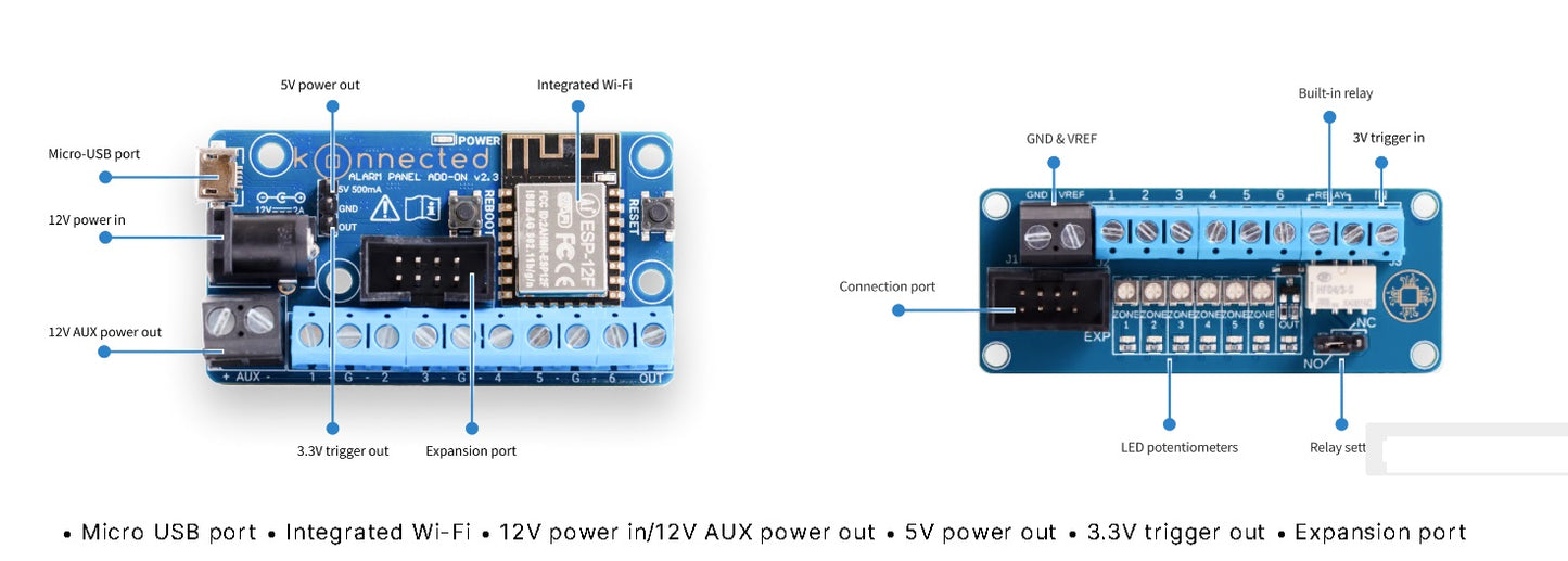 Konnected Alarm Panel Interface Kit (6 zones)