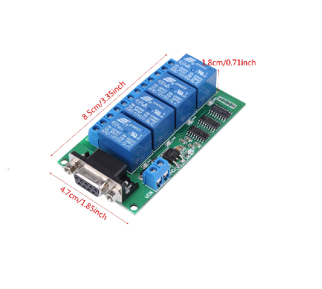 Hiltand-4 RS-232 Realy Board